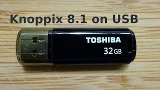 Dzienniczek 20180103 Knoppix 81 on a USB [upl. by Eniloj]