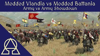 Vlandian Knights vs Invading Battanian Army  Mount and Blade II Bannerlord [upl. by Ramat]