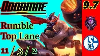 Odoamne as Rumble Top Lane  S9 Patch 97  Full Gameplay [upl. by Kendyl]