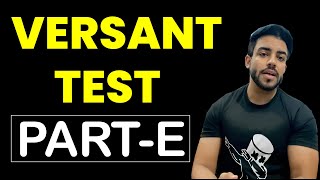 VERSANT TEST Part E Passage Reconstruction  COMMON QUESTIONS [upl. by Casmey]