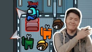 Disguised Toast best 300 iq plays in Among Us [upl. by Names]