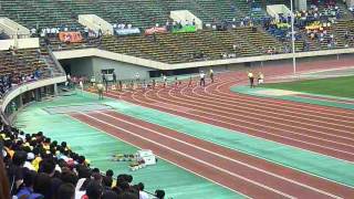 2013年度 兵庫高校総体陸上 女子100m決勝 [upl. by Askwith]