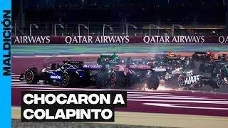 GRAN PREMIO DE QATAR CHOCARON A FRANCO COLAPINTO Y QUEDÓ AFUERA DE LA CARRERA  Maldicion [upl. by Trace]