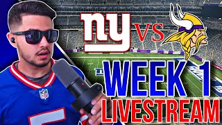 New York Giants vs Minnesota Vikings LIVE PLAYBYPLAY  2024 Week 1 [upl. by Dnivra810]