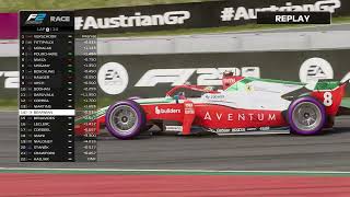 ❗Oliver Bearman Vs Enzo Fittipaldi❗Sprint Race F2 Red Bull Ring Austrian Grand Prix AustrianGP 2024 [upl. by Eberhard]