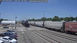 Virtual Railfan UP 4014 Big Boy passes Kearney NE [upl. by Abby797]