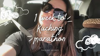 1 Week To Kuching Marathon D6 training strength training work life balance [upl. by Ylekalb]