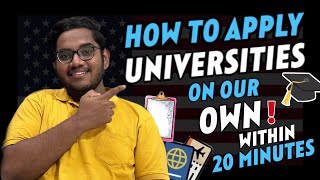 How to apply for Universities on our Own   MS IN USA  తెలుగు [upl. by Northington]