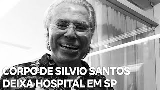 Corpo de Silvio Santos deixa hospital em São Paulo [upl. by Fancie949]