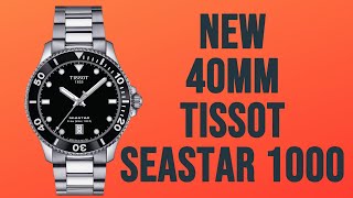 New 40mm Tissot Seastar 1000  Affordable 300m Dive Watch High Accuracy Quartz Grand Seiko 9f Level [upl. by Ileak]