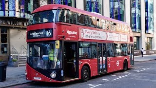 London Bus Route 16  Victoria to Cricklewood Bus Garage  Subtitles [upl. by Aznola]