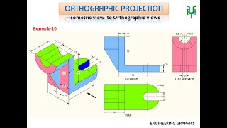 Isometric to Orthographic  Ex  10 [upl. by Naman104]