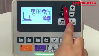 How to operate HIGHTEX 430HM bartacking sewing machine [upl. by Aynotel380]