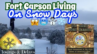 Fort Carson What are Snow Days Like [upl. by Feigin418]