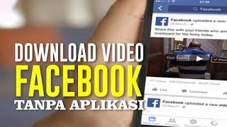 Cara Download Video dari Facebook Dengan HP Tanpa aplikasi [upl. by Leffen543]