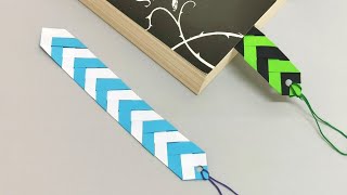 How to make a Simple paper bookmarkseasy paper crafts [upl. by Nimajnab]