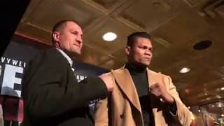 EPIC Kovalev vs Alvarez faceoff [upl. by Fiorenza]