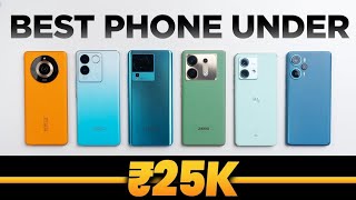 Top 3 Best Phones Under 25000  Best Allrounder Phones Under 25000 in 2024 [upl. by Ahsart]