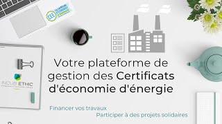 Plateforme de gestion des Certificats dEconomies dEnergie CEE [upl. by Zalucki260]