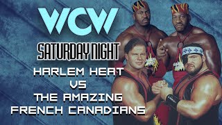 Harlem Heat VS The Amazing French Canadians WCW SATURDAY NIGHT wcw wcwsaturdaynight bookert [upl. by Witha567]