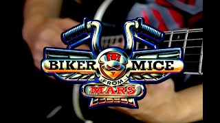 Biker Mice From Mars Intro Theme Song Guitar Cover Instrumental Extended TV Metal [upl. by Ermey]