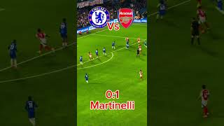 Martinelli goal against Chelsea  Chelsea vs Arsenal EPL match day trending epl martinelli viral [upl. by Aralomo47]