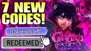 NEW UPDATE 9 ALL WORKING CODES FOR GRAND PIECE ONLINE 2023  GPO ROBLOX CODES FOR REROLLS [upl. by Sirois]