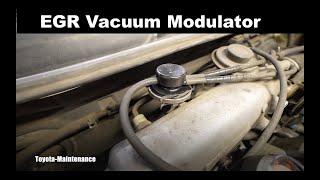 Toyota P0401 EGR Vacuum Modulator [upl. by Atlee230]