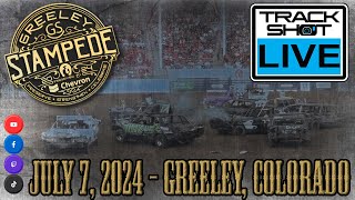 Demolition Derby  TRACK SHOT LIVE  Greeley Stampede Colorado [upl. by Ziguard]