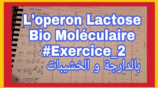 La biologie moléculaire exercice 2 série 2 Loperon lactose darija les cas dexpressions des lacs [upl. by Zysk]