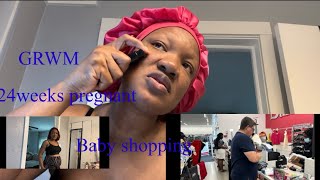 24 weeks pregnant GRWM to do baby shopping [upl. by Jodee]