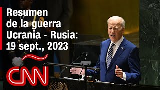 Resumen en video de la guerra Ucrania  Rusia 19 de septiembre de 2023 [upl. by Shanie507]