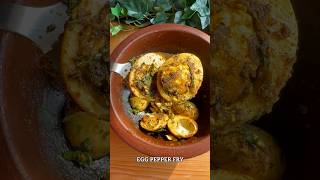 Eggs pepper fry recipe Pepper eggs recipe eggs boiledeggs pepperfry [upl. by Annayd]