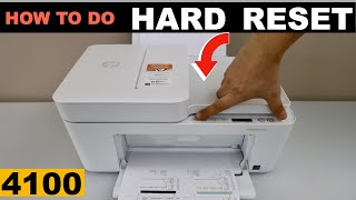 HP DeskJet 4100 Hard Reset  Fix Many Printer Problems [upl. by Odragde]