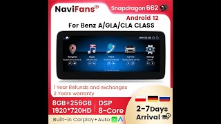 For MercedesBenz A Class W176 GLA X156  CLA C117 2013  2018 NTG 50 Android 12 installation [upl. by Slorac]