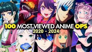 Top 100 Most Viewed Anime Openings of 2020  2024 Spring [upl. by Kendry478]