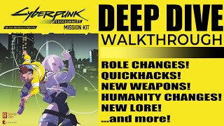 Cyberpunk Edgerunners Mission Kit DEEP DIVE  New weapons quickhacks lore and more TIMESTAMPS [upl. by Okiruy]