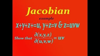 How to solve easily Jacobian example PART4 [upl. by Nuris827]