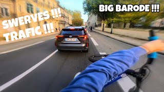 BIG BARODE CSI BORDEAUX BIKELIFE  SWERVES  TRAFIC  CHUTE  RASSEMBLEMENT [upl. by Naillimixam]