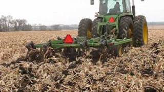 John Deere Chisel Plow With Autosteer [upl. by Erund]