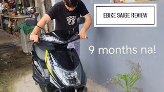 SAIGE EBIKE REVIEW After 9 months ano na Update [upl. by Hettie]