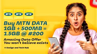 Discover the Secret How to Get MTN 15GB Data Bundle for Only 200  Cheapest Data Trick 2024 [upl. by Norre]