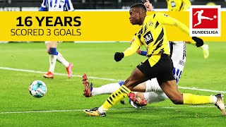 Youssoufa Moukoko  All Goals of the 16 Year Old BVB Striker So Far [upl. by Sharlene]