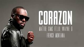 Maître GIMS  Corazon ft Lil Wayne amp French Montana LyricsParoles [upl. by Gothart]