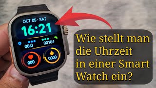 Wie stelle ich Uhrzeit und Datum auf JEDER Smartwatch ein 2 einfache Methoden [upl. by Arebma]