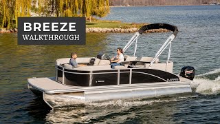 Harris Breeze Walkthrough  Harris Pontoon Boats [upl. by Mcmath]