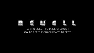 Training Video PreDrive Checklist [upl. by Cloe]