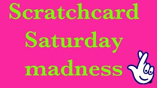 Scratchcard Saturday madness ￼1 [upl. by Naej361]