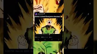 Gohan rocked Everyone shockedgokugokuigokusansongokuanime edit shorts trending dbzdbs [upl. by Oidivo]