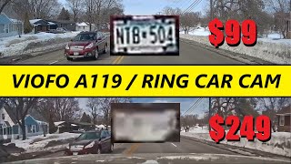 Ring Car Cam vs Viofo A119 V3  Day amp Night Samples [upl. by Nyleda]